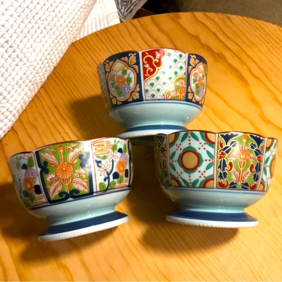 Arita Pottery Kiyohide~3 Gold Saiko Imari Picture Change Japanese Tableware - Picture 4 of 9